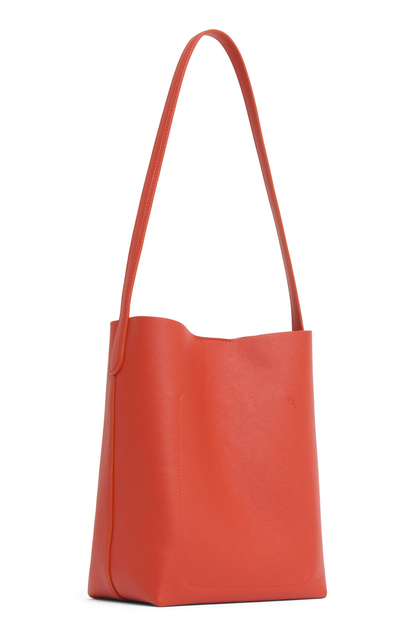Mansur Gavriel Small Everyday Cabas Leather Tote, Alternate, color, Pomodoro