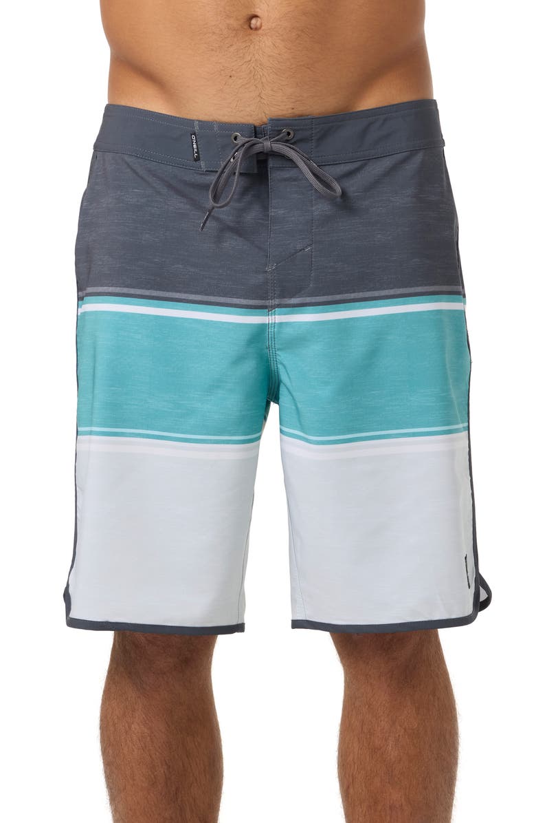 O'Neill Lennox Scallop Swim Trunks, Main, color, Bristol Bl