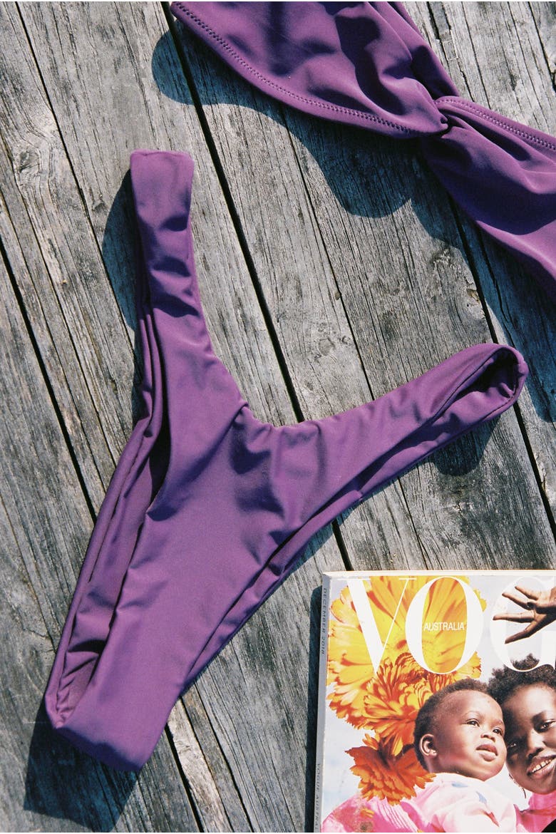 Positano Swim Bottom, Alternate, color, Plum