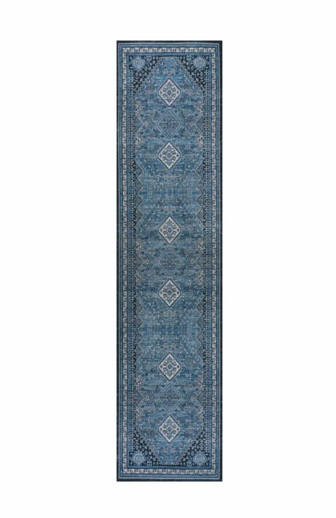 Dalyan Geometric Medallions Machine-Washable Area Rug