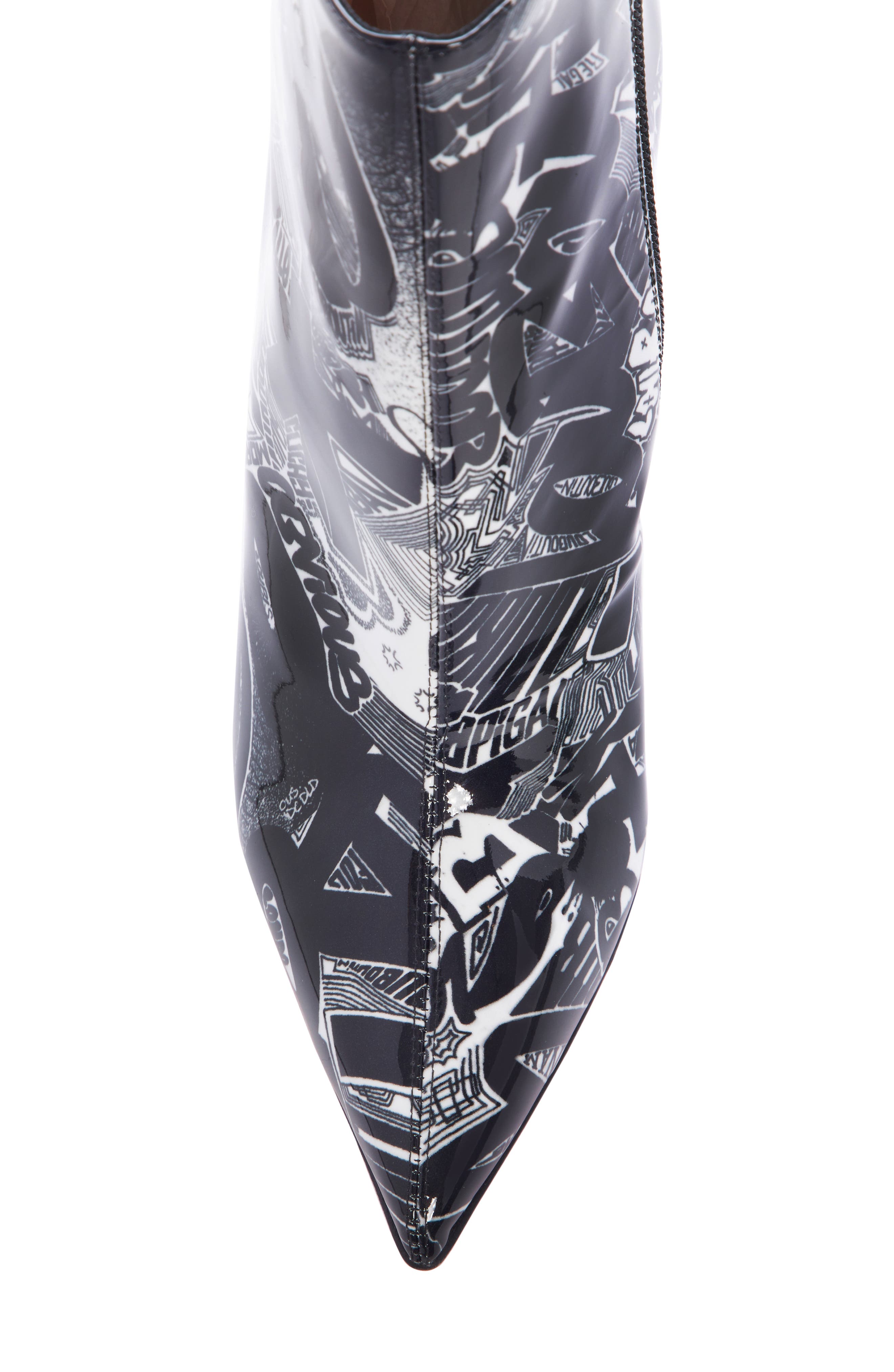 So Kate Graffiti Bootie, Alternate, color, BLACK/ WHITE