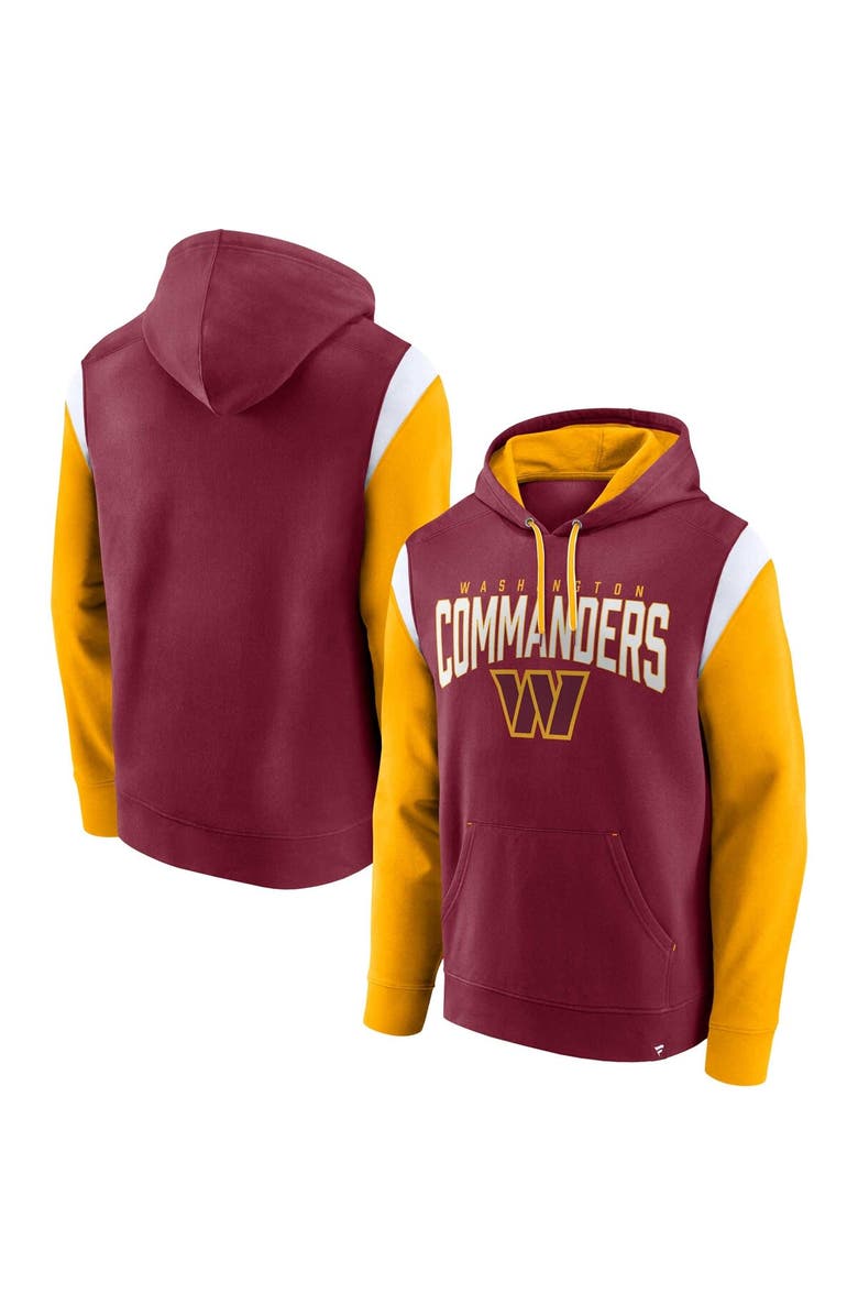 FANATICS Men's Fanatics Branded Burgundy Washington Commanders Trench Battle Pullover Hoodie, Main, color, 