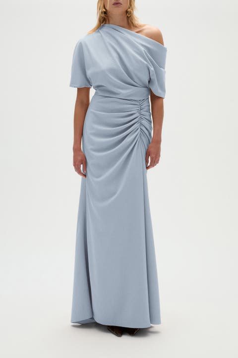 Pebble Crepe Slouch Dress