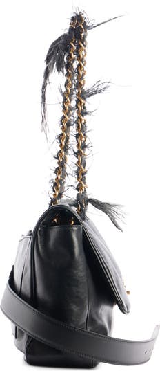 ショルダーバッグ・ポシェット BALENCIAGA Black Leather Modu Shoulder Bag Balenciaga Modu Fringe Chain Leather Shoulder Bag | Nordstrom