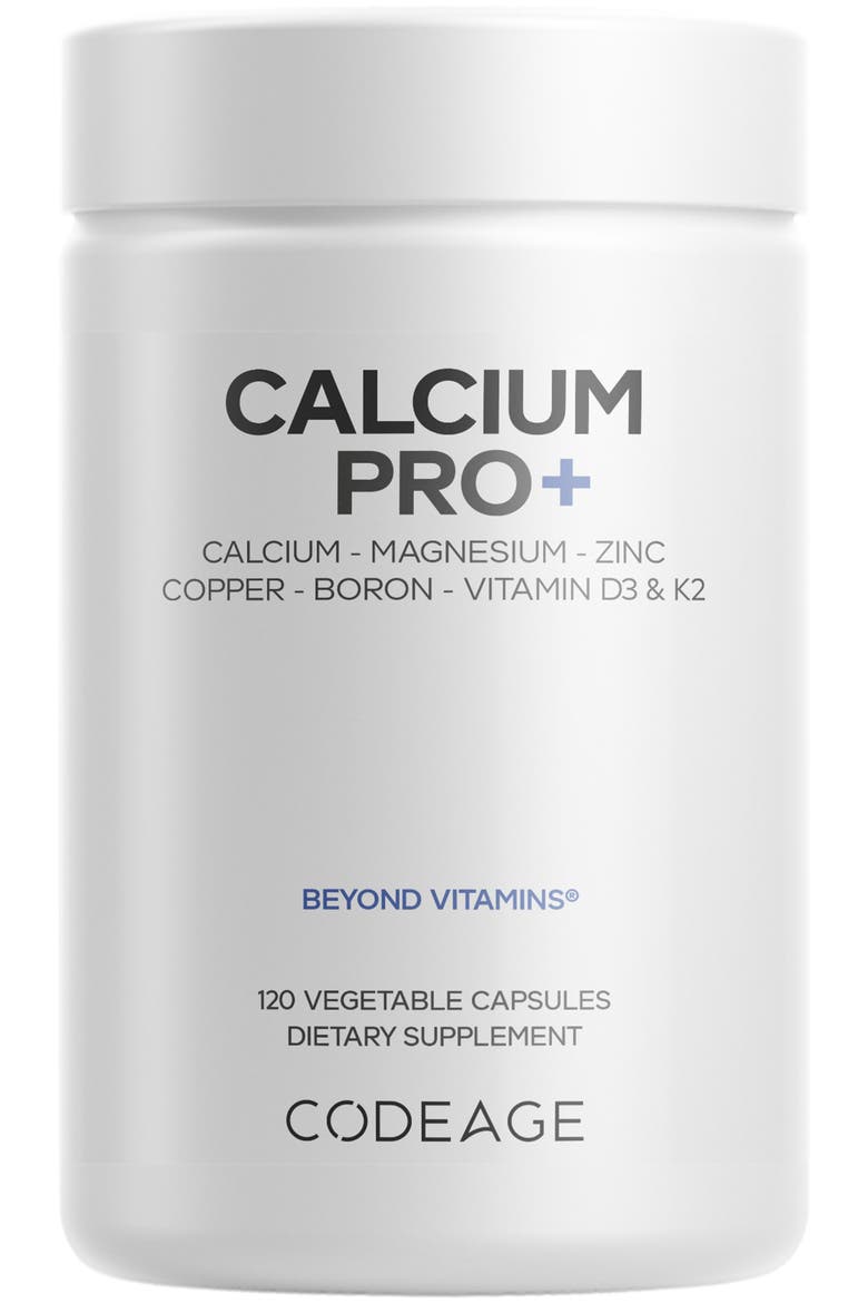 Calcium 250 mg Supplement + Magnesium Zinc Copper & Vitamins, Main, color, White