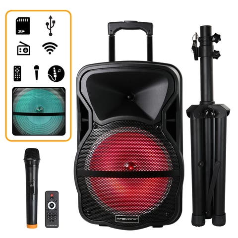 Combo 12" Bluetooth Portable Speaker and Tripod Stand