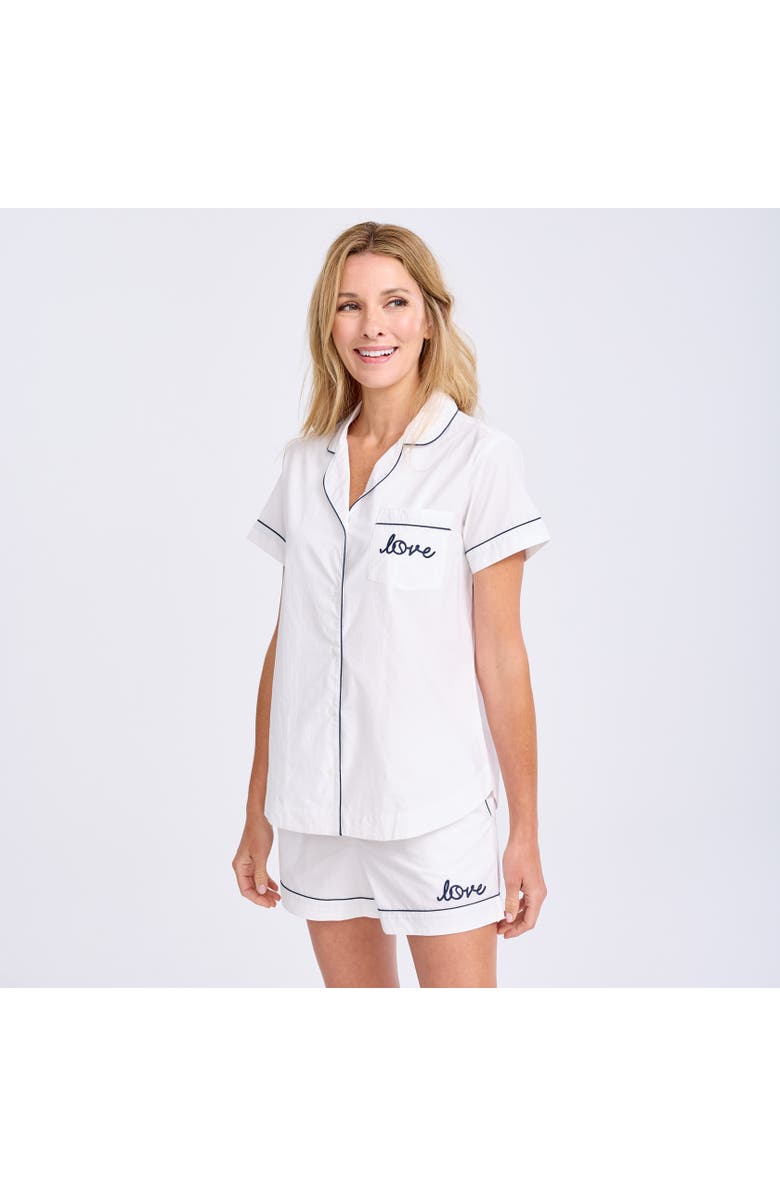 Ame & Lulu Short Pajama Set, Alternate, color, Love Stitched
