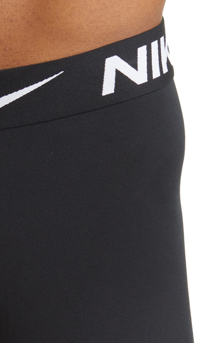 Nike 3-Pack Dri-FIT Essential Long Leg Boxer Briefs, Alternate, color, Black