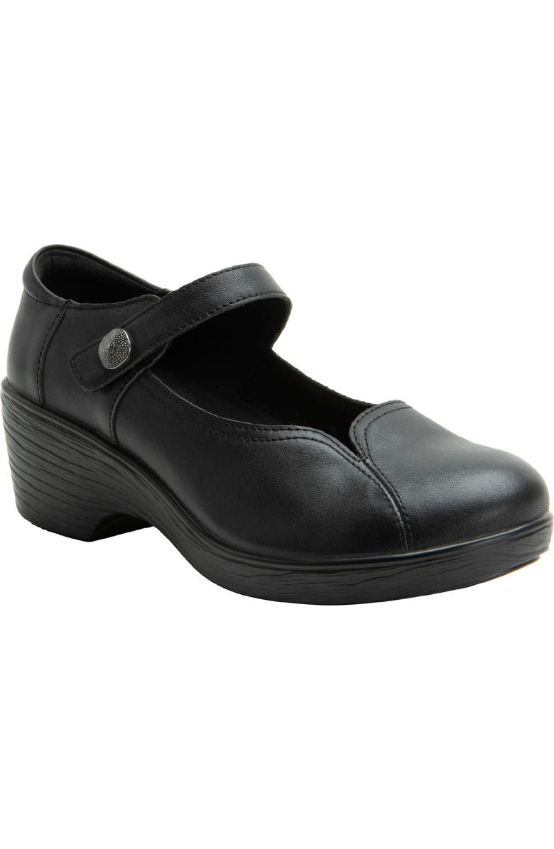 Alegria by PG Lite Saylar Sunburst Mary Jane Clog, Main, color, Noir