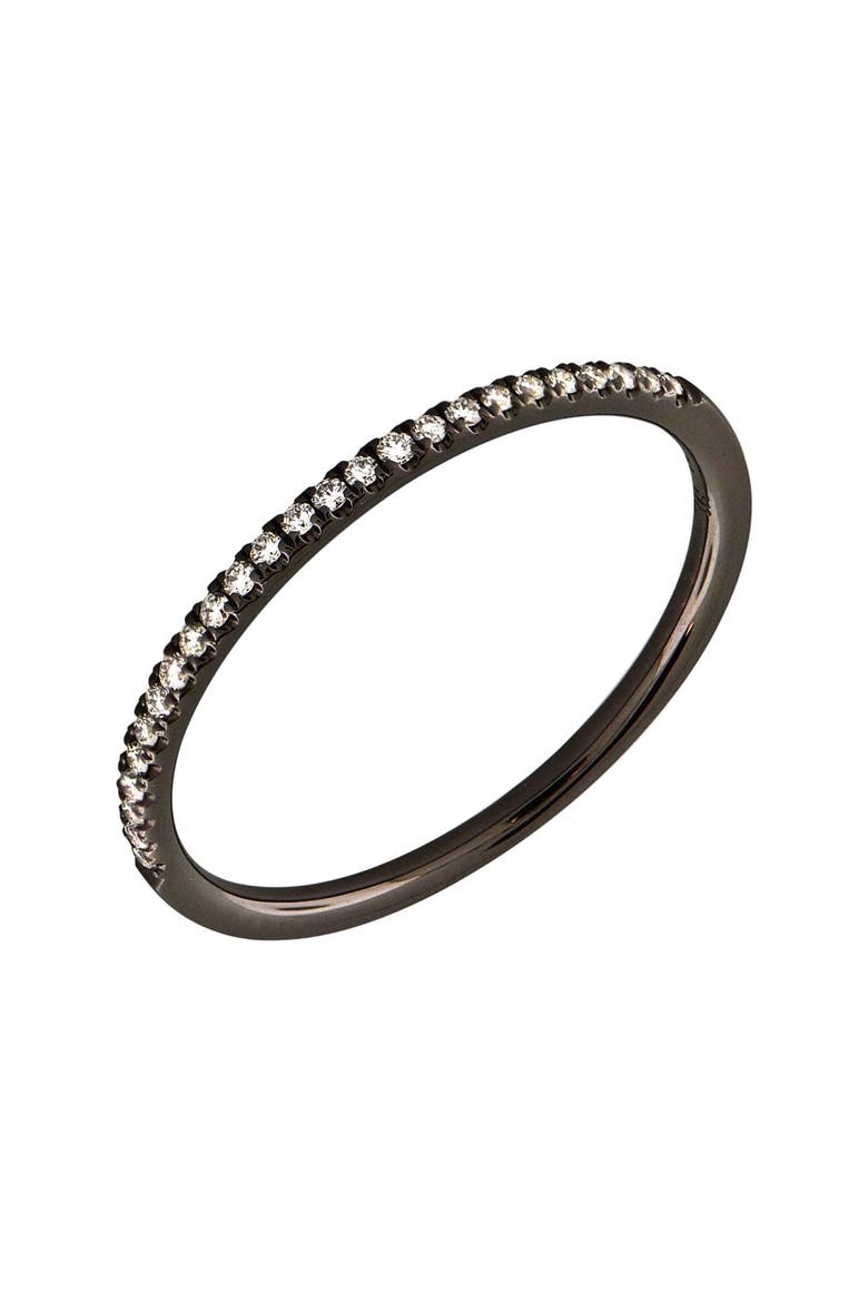 Diamond Stacking Ring (Online Trunk Show), Main, color, BLACK GOLD
