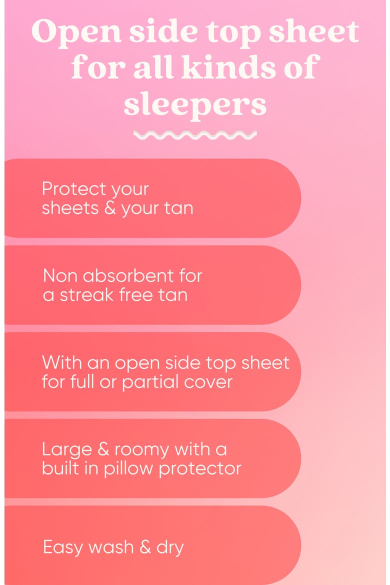 Self Tan Sleep Sac with Open Side in Pink, Alternate, color, NO COLOR