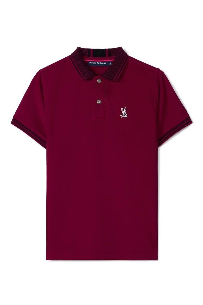 Kids' Bradford Cotton Polo, Main, color, CRIMSON