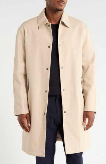 Snap Front Twill Overcoat