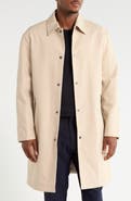 Theory Snap Front Twill Overcoat