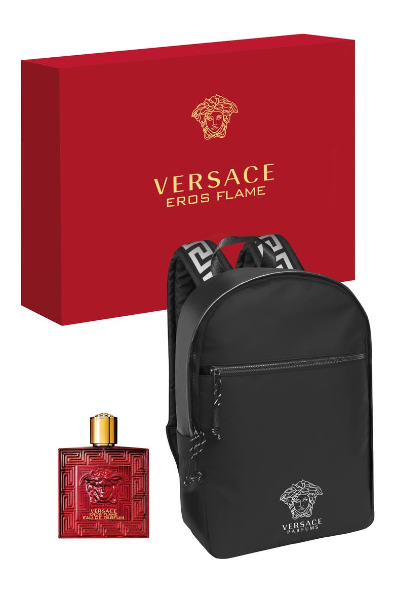 Eros Flame Eau de Parfum Spray & Backpack USD $152 Value, Main, color, NO COLOR