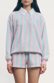 MAUDE CLUB Scout Stripe Sweatshirt