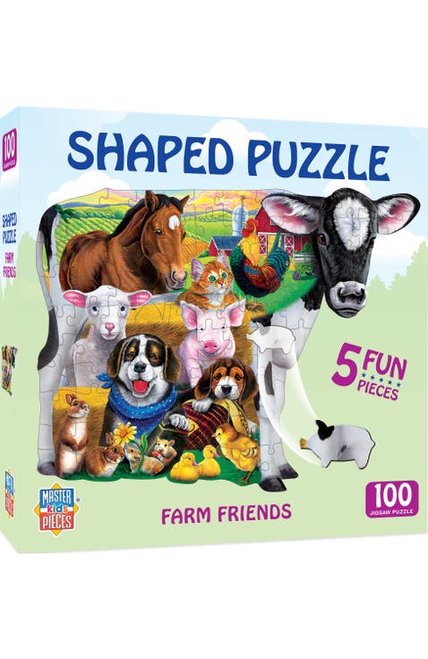 Farm Friends 100pc Shaped Jigsaw Puzzle