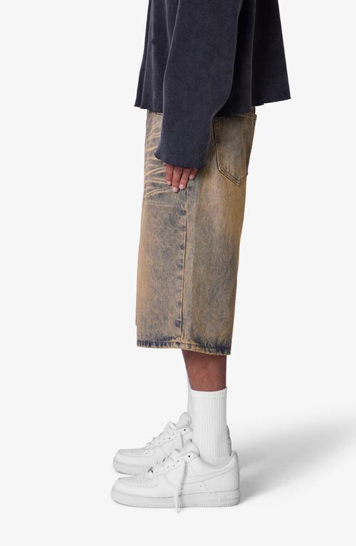 Mnml Baggy Denim Shorts In Blue
