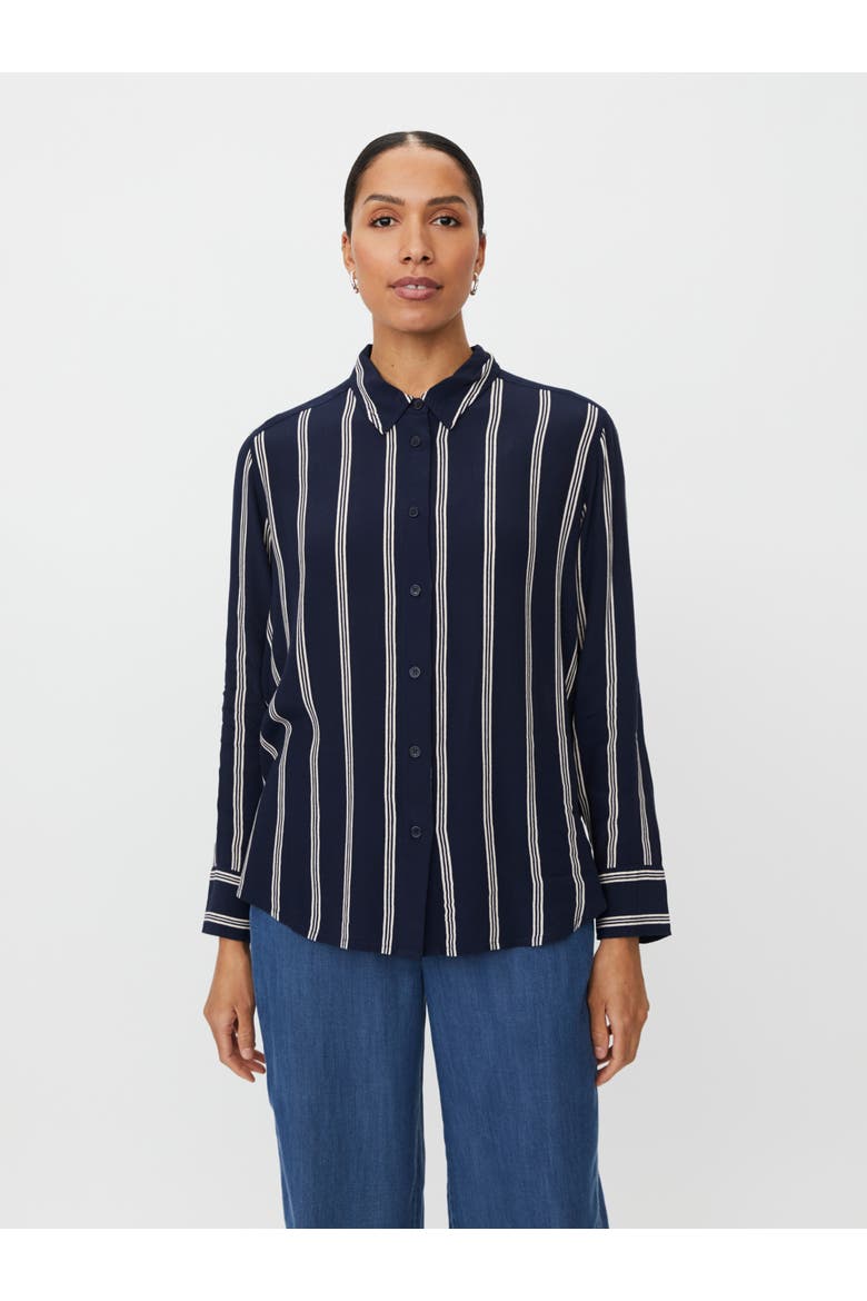 MaIrvela Striped Shirt, Main, color, Navy Blazer