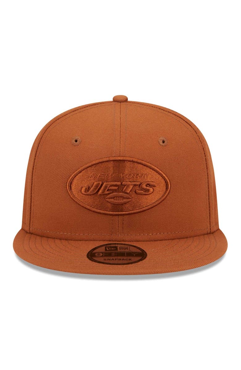 New Era Men's New Era Brown New York Jets Color Pack 9FIFTY Snapback Hat, Alternate, color, 