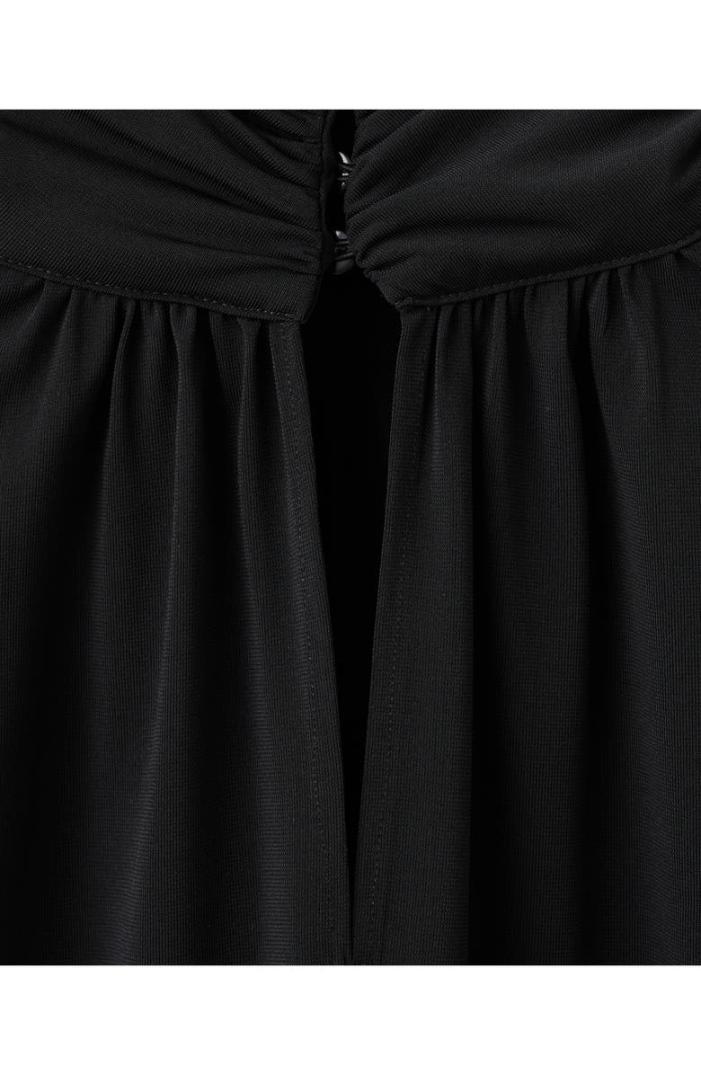 MANGO Flare Sleeve Top, Alternate, color, Black