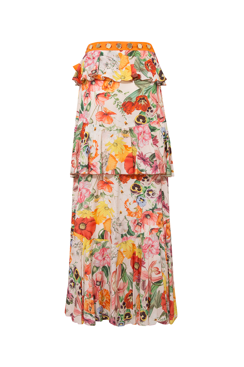 Sally Skirt, Alternate, color, Printed Ecru