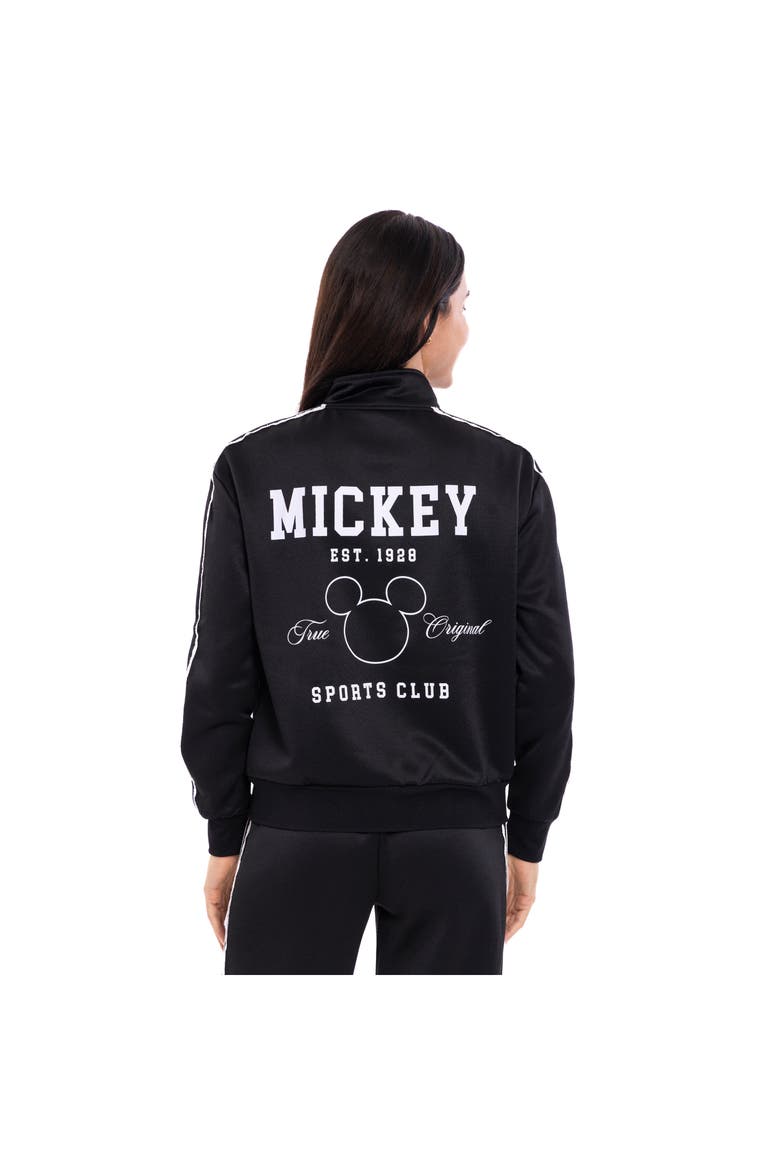 Mickey Mouse Zip-Up Track Jacket, Alternate, color, Black Mickey Mouse