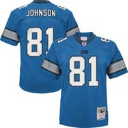 Mitchell & Ness Youth Mitchell & Ness Calvin Johnson Blue Detroit Lions Legacy Replica Jersey