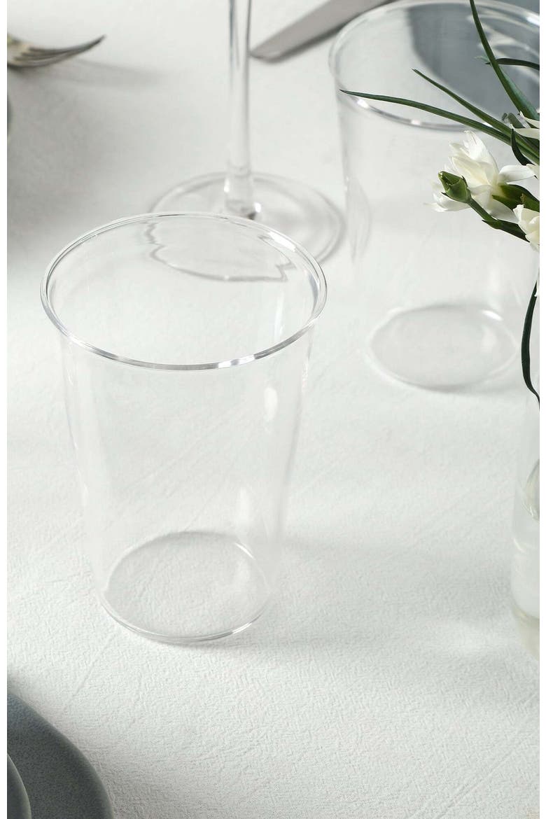 Baskerville Stoneware 16-Piece Dinnerware Set, Includes Glassware, Alternate, color, Black