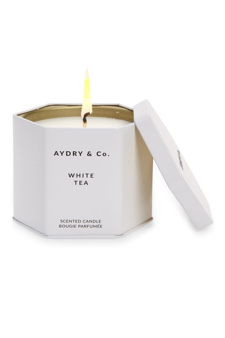 AYDRY & Co. White Tea Scented Candle, Main, color, NO COLOR