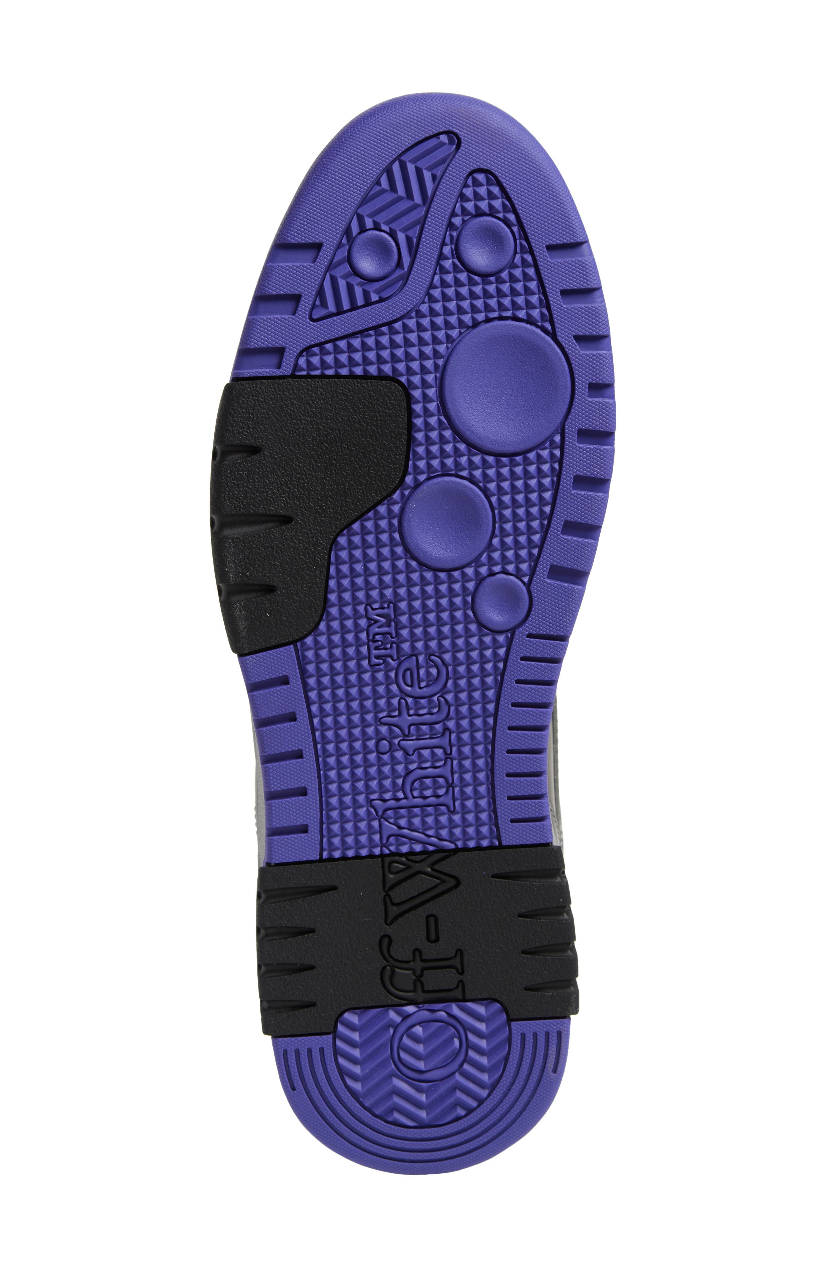 Off-White Out of Office Metallic Low Top Sneaker, Alternate, color, Medium Grey - Purple