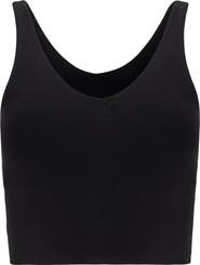 Lezat V Neck Organic Cotton Crop Tank