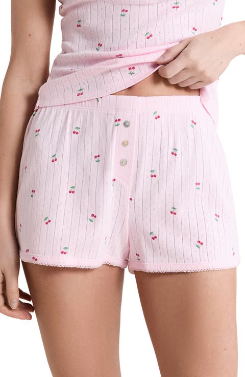 Katell Pointelle Cotton Pajama Shorts