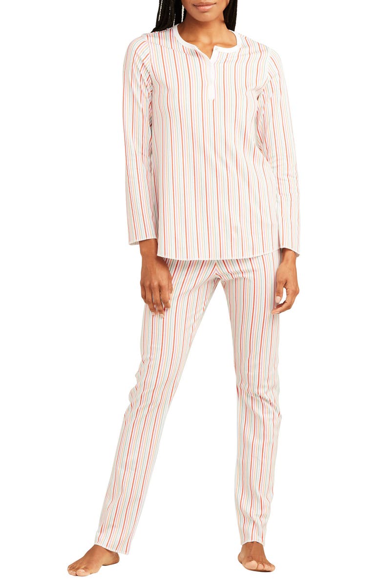 Roller Rabbit Party Stripe Pajamas, Main, color, 