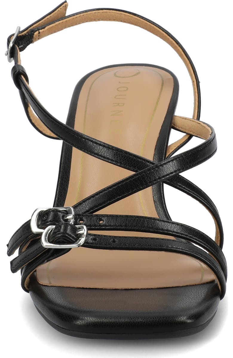 Journee Collection Clinne Wedge Sandal, Alternate, color,