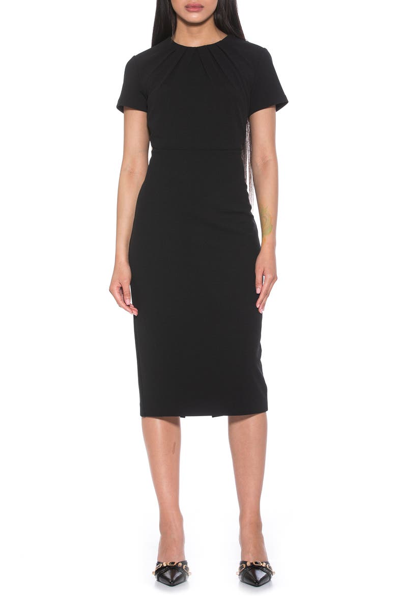 Quinn Stretch Sheath Dress, Main, color, BLACK