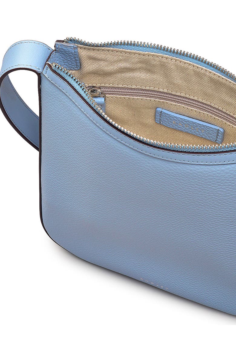 Radley Longford Lane Slim Leather Crossbody Bag, Alternate, color, Smoke Blue