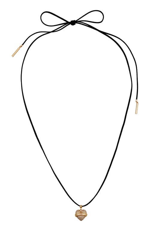 True Religion Suede Choker Necklace In Black