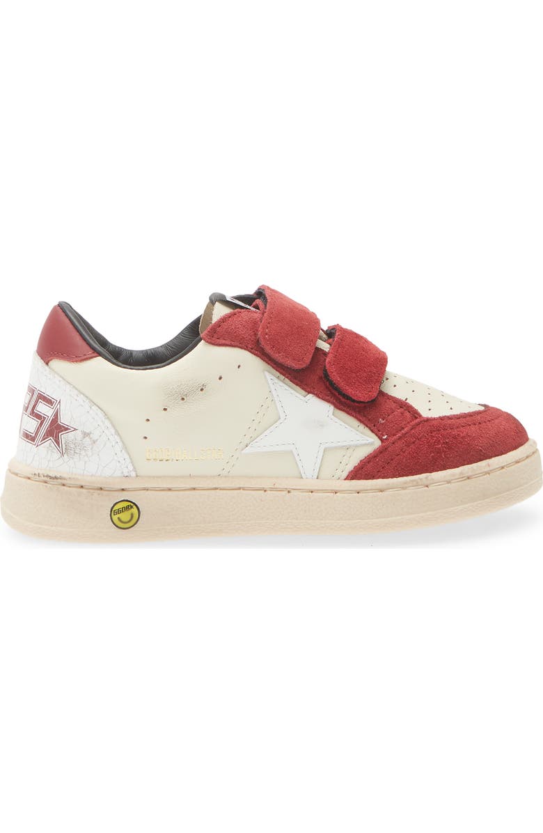 Golden Goose Kids' Ball Star Sneaker, Alternate, color, Dirty White/ White/ Red