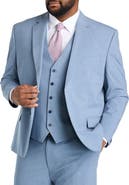 Oak Hill by DXL Big & Tall Jacket-Relaxer Micro Check Suit Jacket