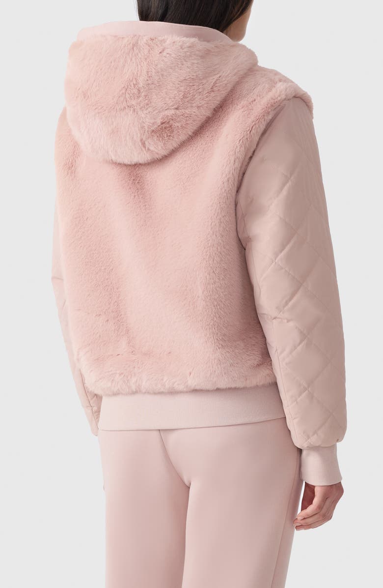 Mackage Gwendal Reversible Hooded Jacket, Alternate, color, Sepia Rose