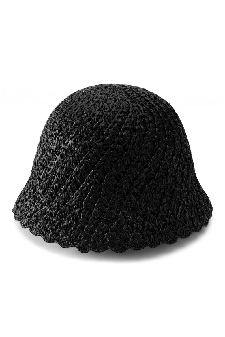 Rio Raffia Cloche, Alternate, color, CHARCOAL