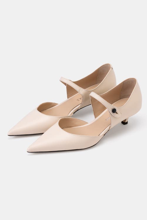 Bells & Becks Nadia Kitten Heel Mary Jane Pump In Pink