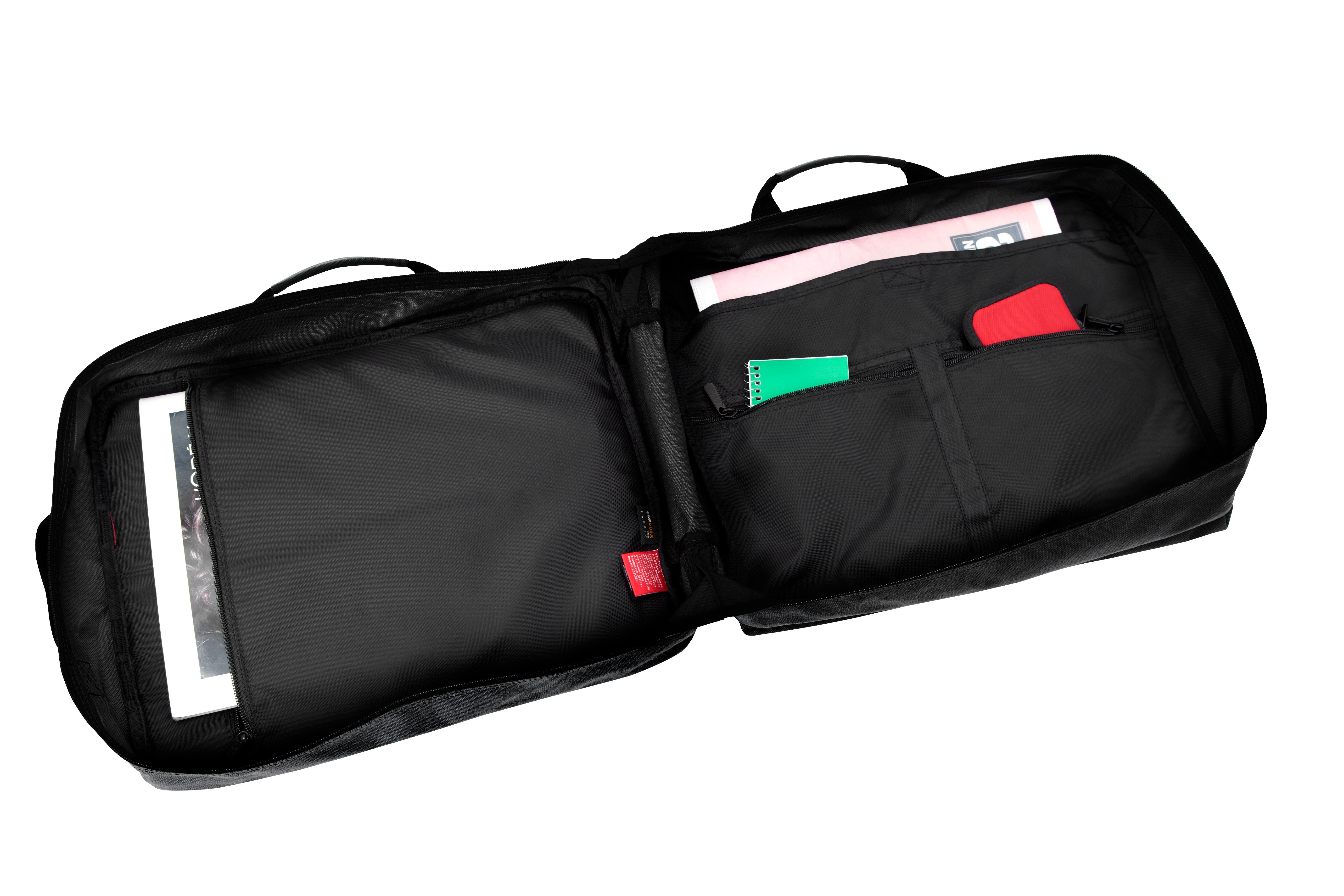 Manhattan Portage Tribeca Bag 3-Way Carry Briefcase, Alternate, color, Black