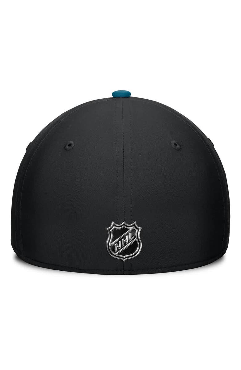 FANATICS Men's Fanatics Black/Teal San Jose Sharks Authentic Pro Rink Flex Hat, Alternate, color, 
