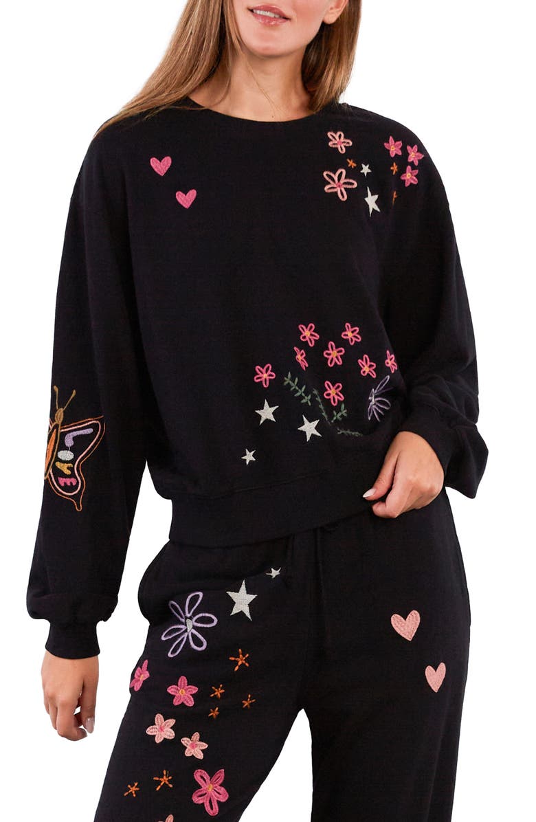 Billy T In Full Bloom Sweatshirt, Main, color, Ink