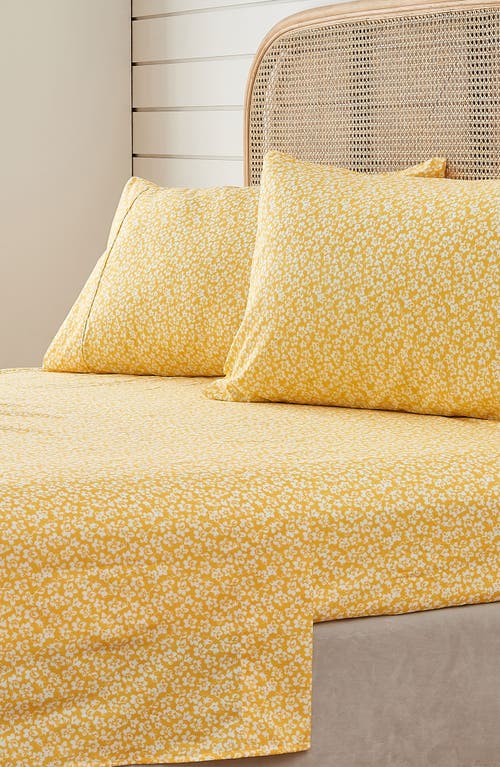 Woven & Weft Floral Print Microfiber Sheet Set