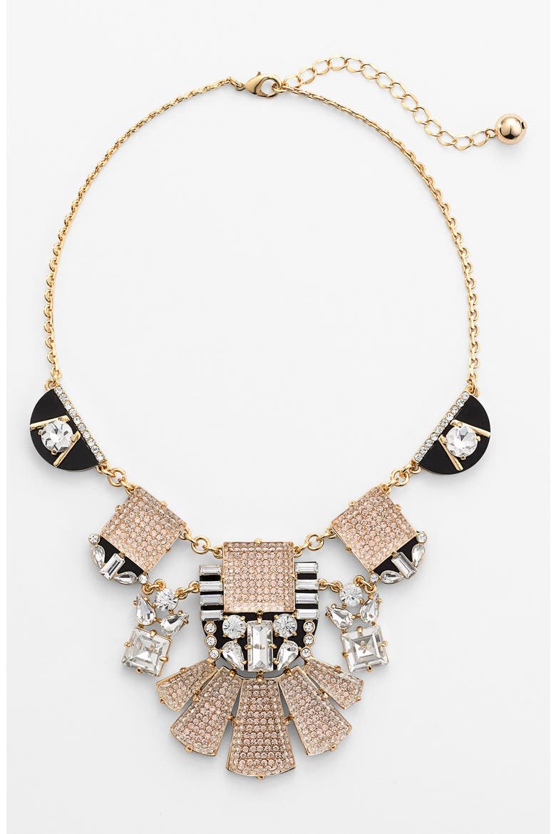'imperial tile' statement necklace, Main, color, MULTI