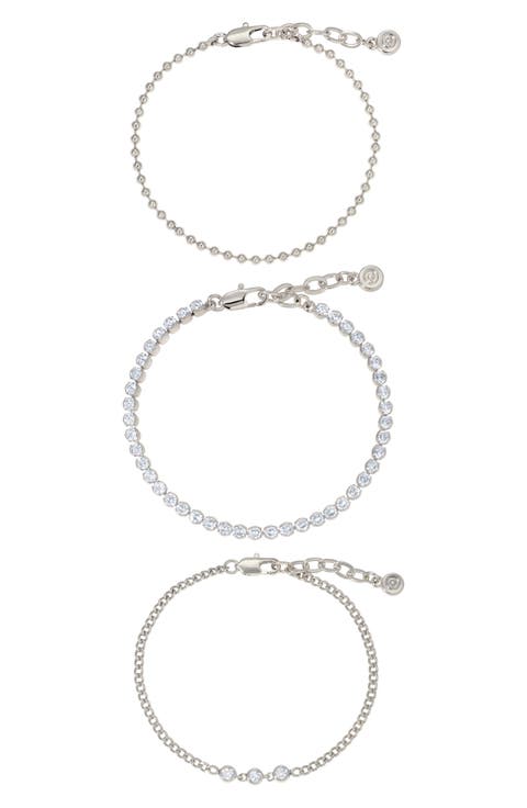 Set of 3 Dainty Bracelets