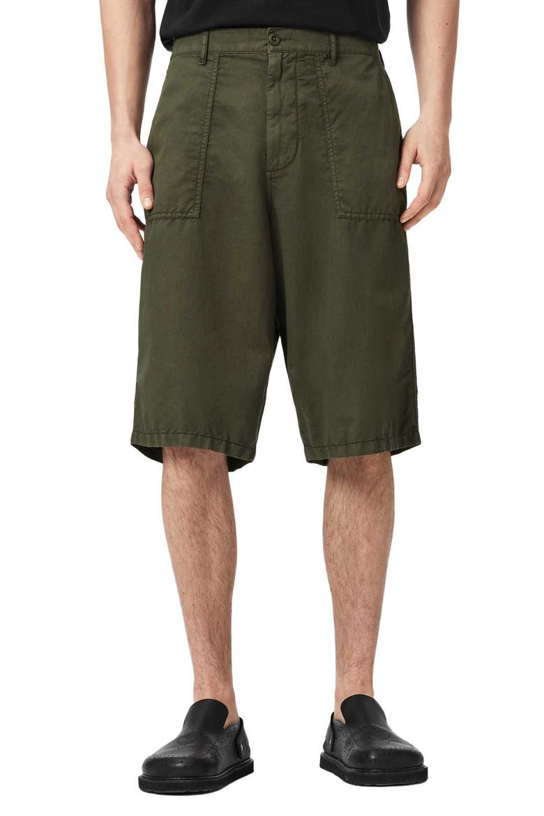 Echo Relaxed Fit Shorts, Main, color, MANGROVE GREEN
